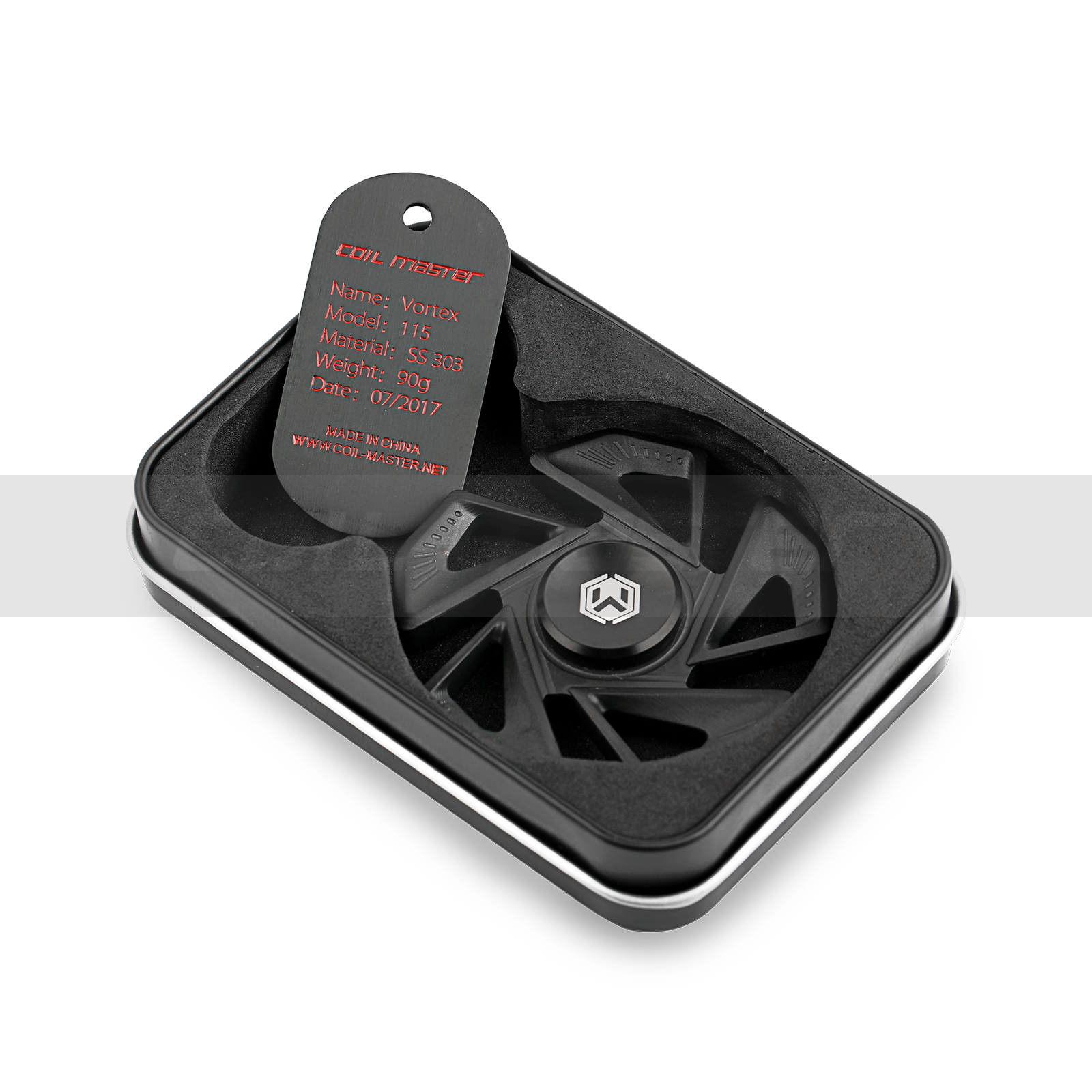 Coil Master Vortex 115 fidget spinner nero 90g