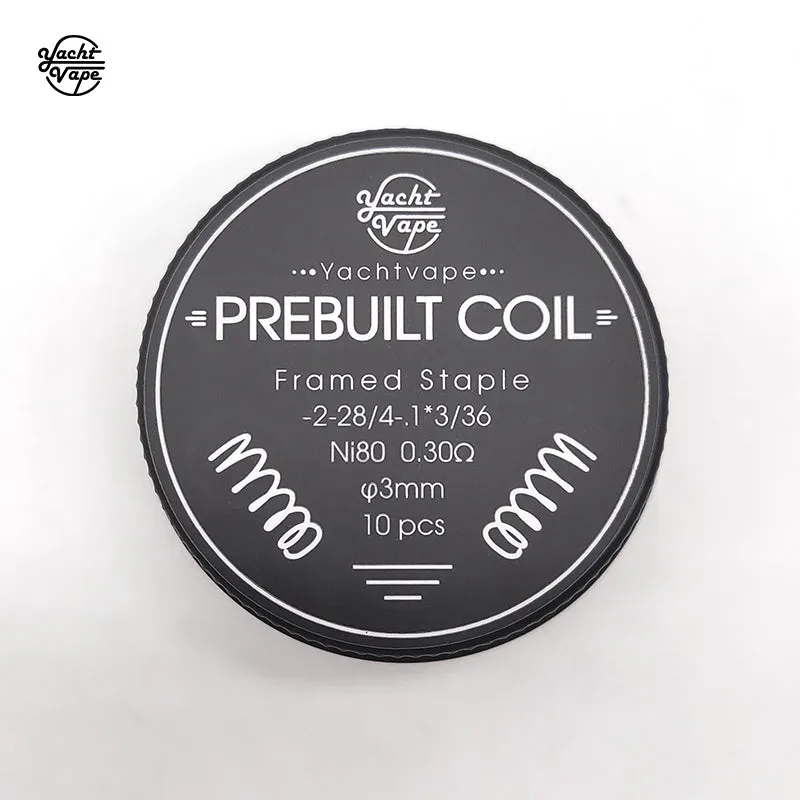 Yachtvape Framed Staple coil Ni80 0.3ohm 10 pezzi