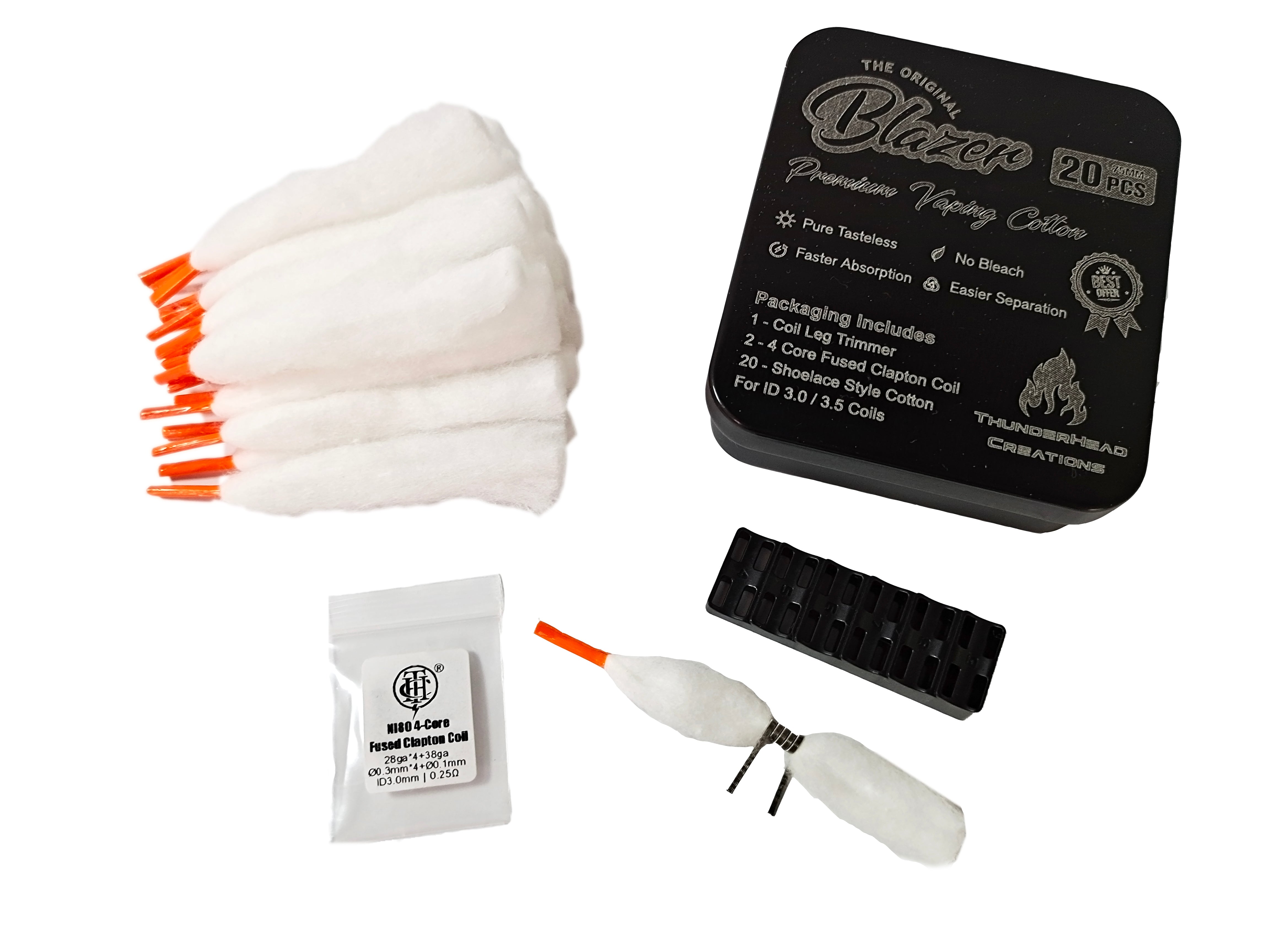 Thunderhead Blazer cotone shoelace 20 pezzi 3mm