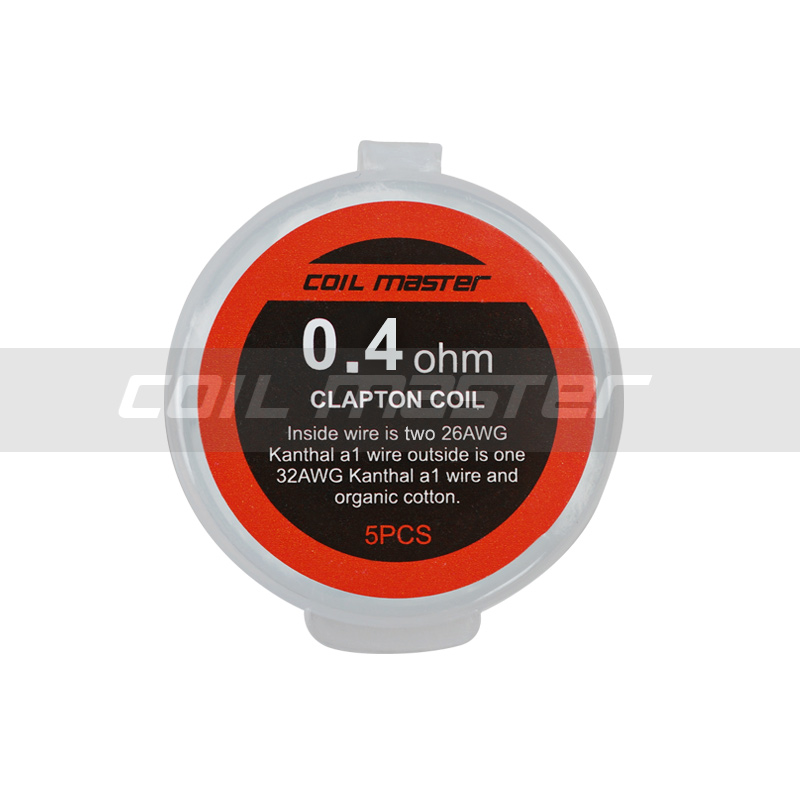 Coil Master K Clapton coil prefatte box 5pz 0,4 ohm