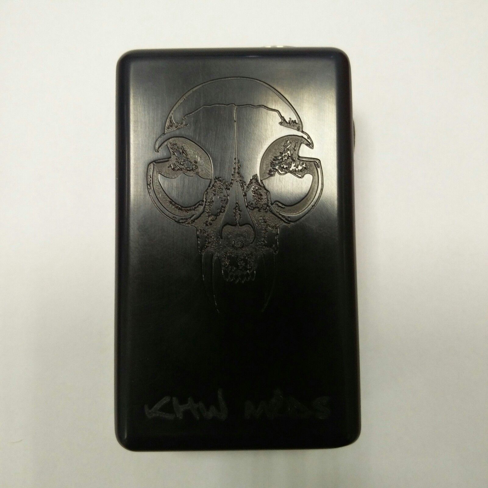 KHW Mod Delrin+Burl Full Mech SN020 box mod 18650