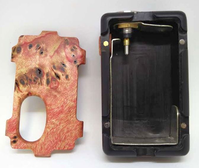 KHW Mod Delrin Burl box mod meccanica sn014 18650