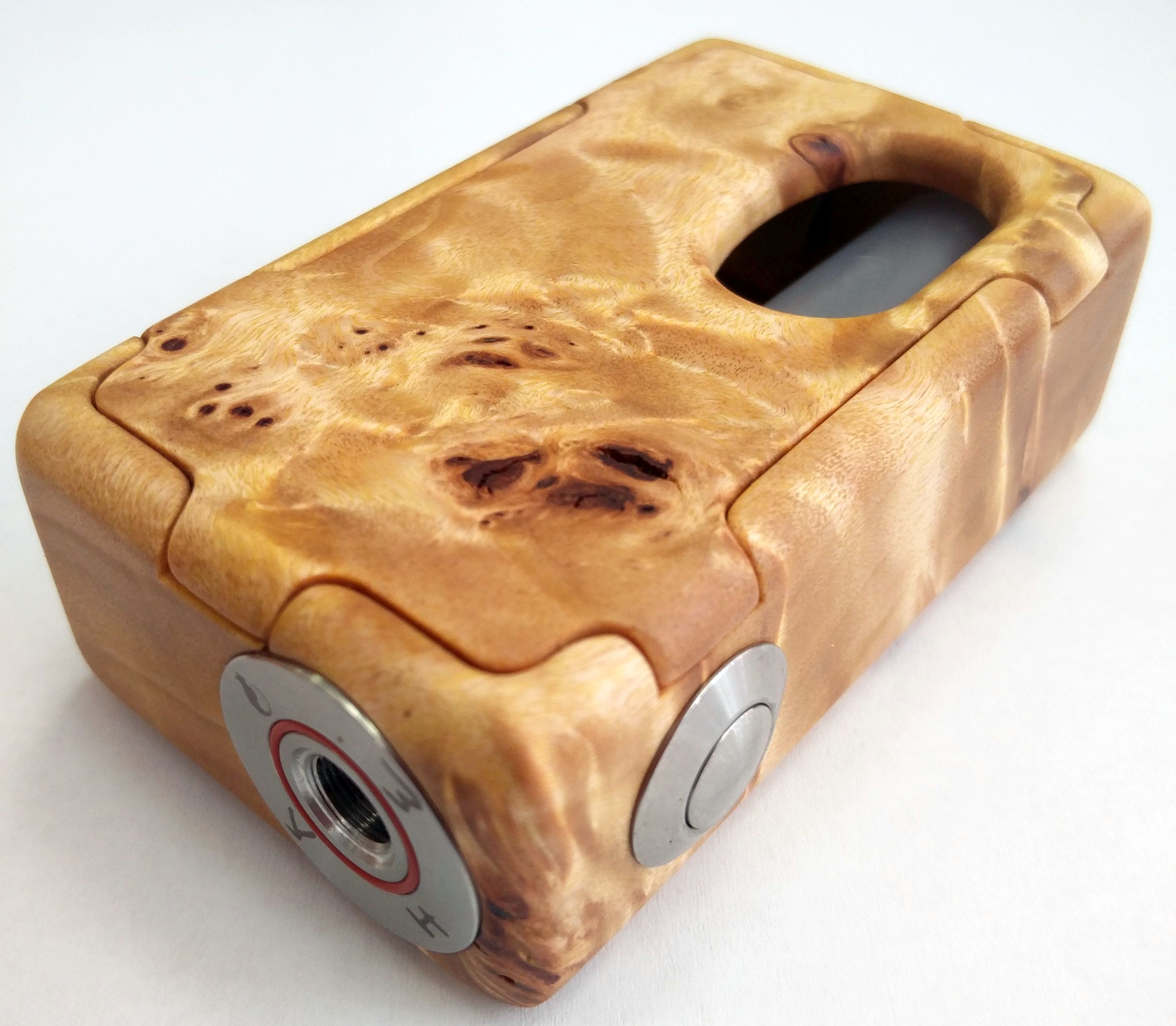 KHW Minifet box mod legno stab burl sn008