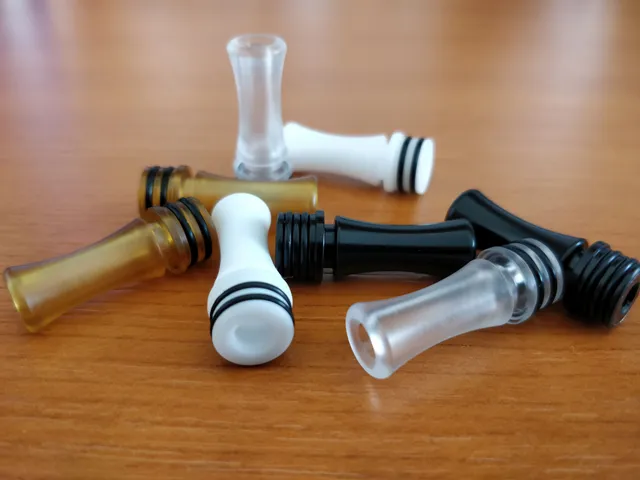 KHW Milla drip tip delrin nero 20mm foro 4mm