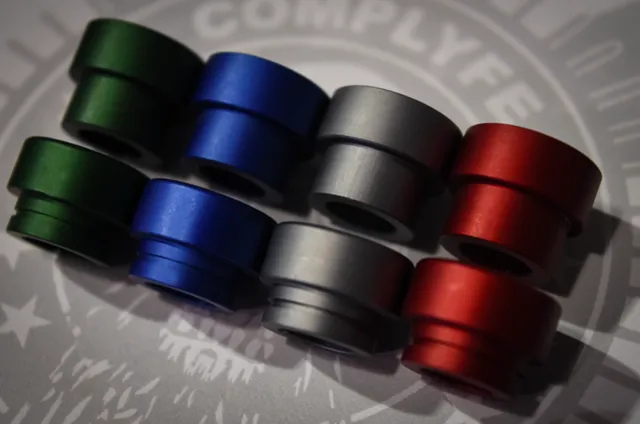 Comp Lyfe Wide Bore drip tip stubby verde alluminio