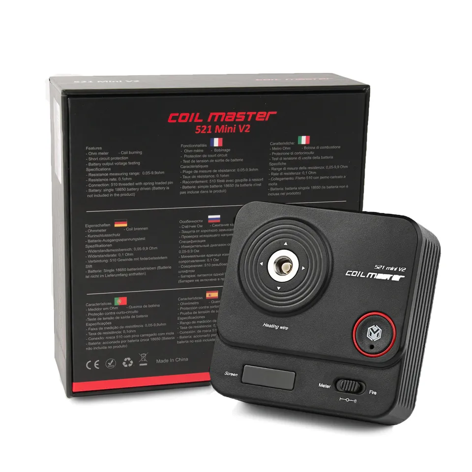 Coil Master 521 Mini V2 tab rigenerazione singola 18650
