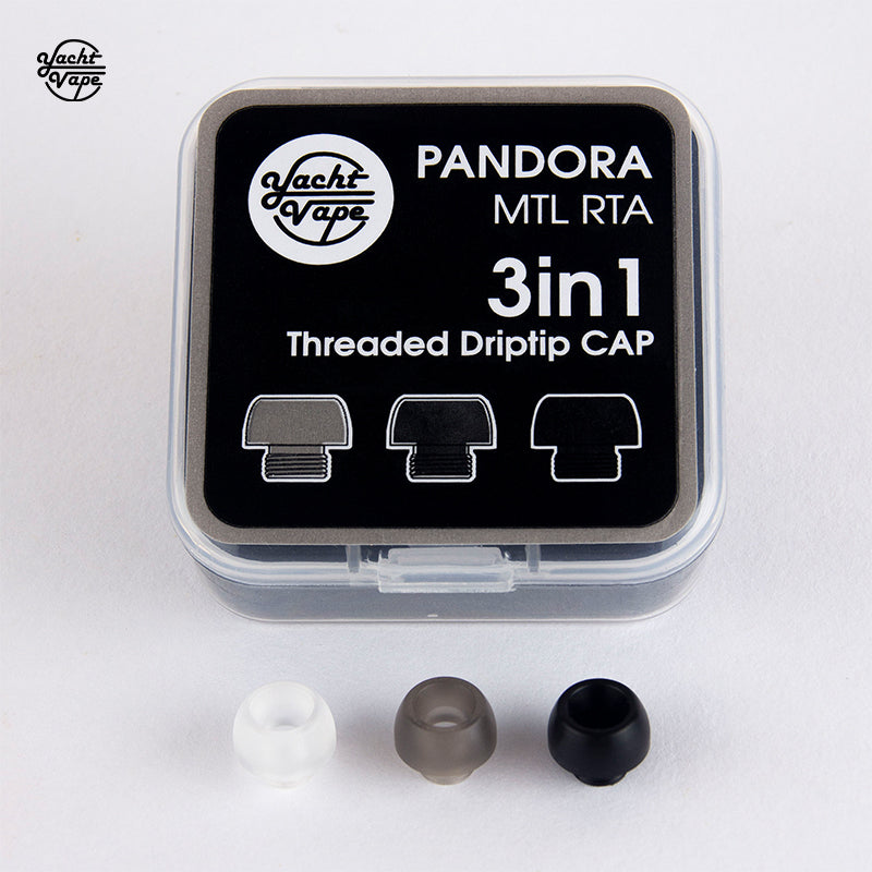 Yachtvape Pandora MTL RTA cap drip tip 3in1
