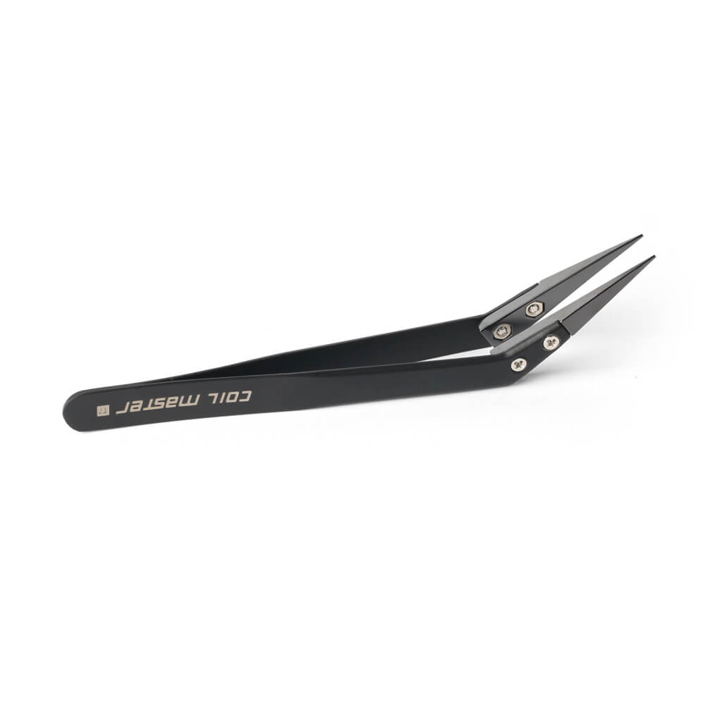 Coil Master Ceramic Tweezers pinzetta ceramica punta curva