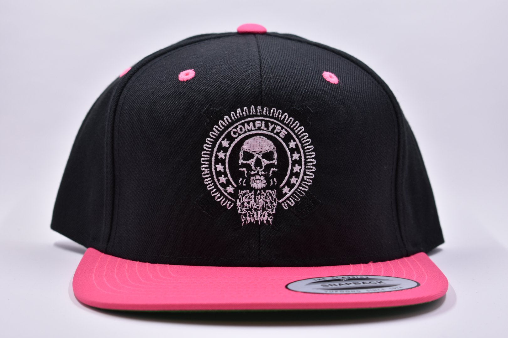 Comp Lyfe Snapback cappellino trucker bianco teschio