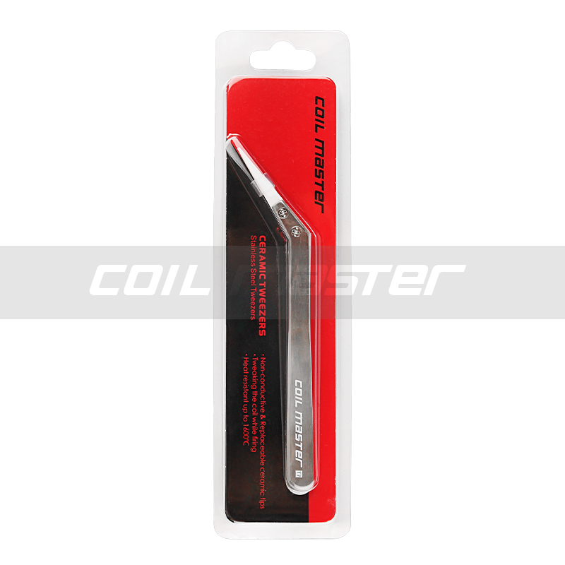 Coil Master Ceramic Tweezers pinzetta ceramica punta curva