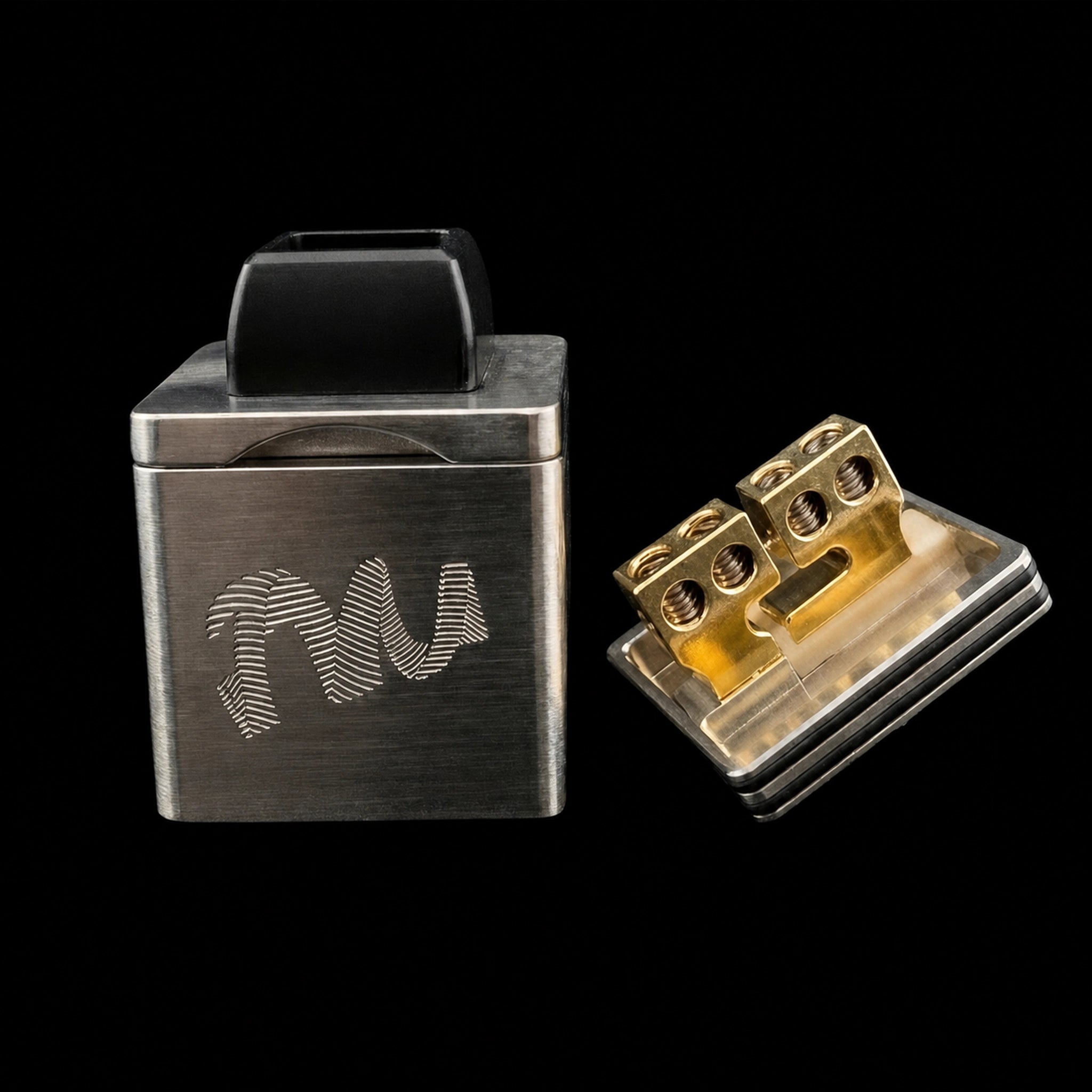 Twisted Messes TM3 Cubed RDA 24mm nero deck squadrato