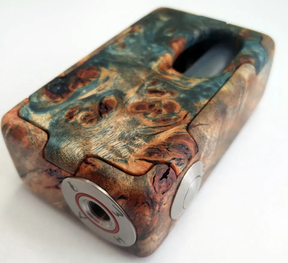 KHW Mod Minifet stab burl sn012 box mod legno