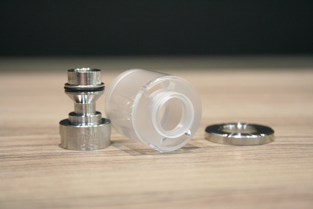 Steam Tuners Dvarw MTL top fill kit tank plexi 22mm