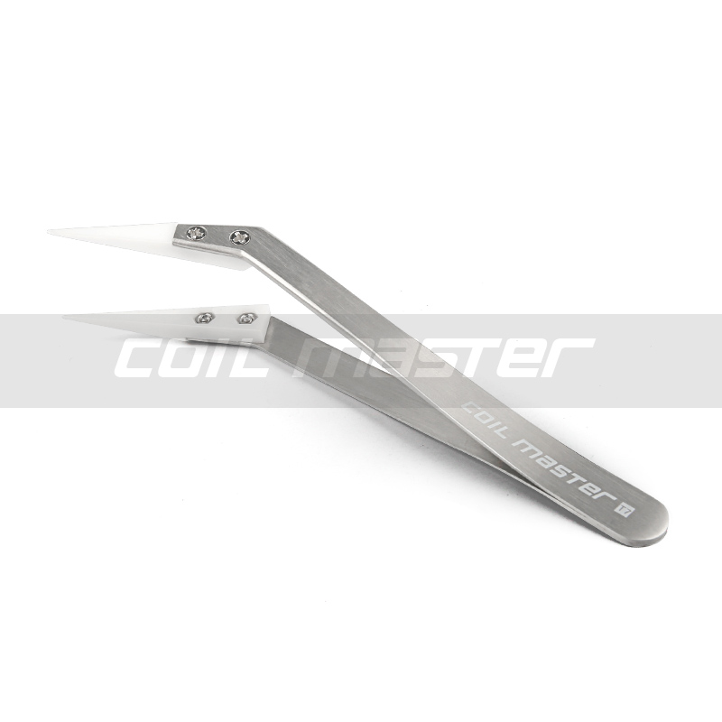 Coil Master Ceramic Tweezers pinzetta ceramica punta curva