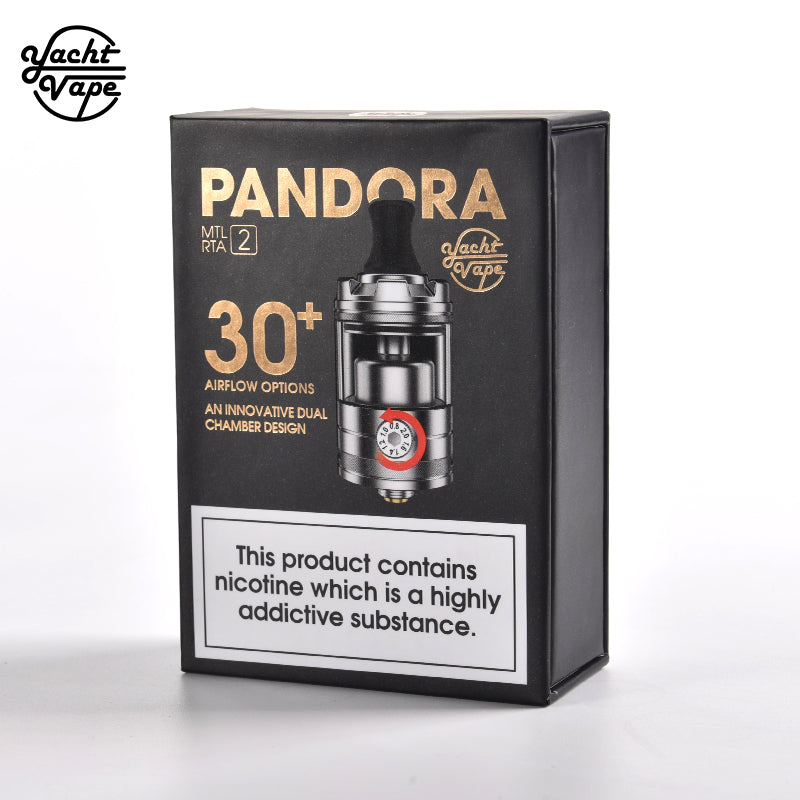 Yachtvape Pandora MTL RTA V2 atomizzatore acciaio