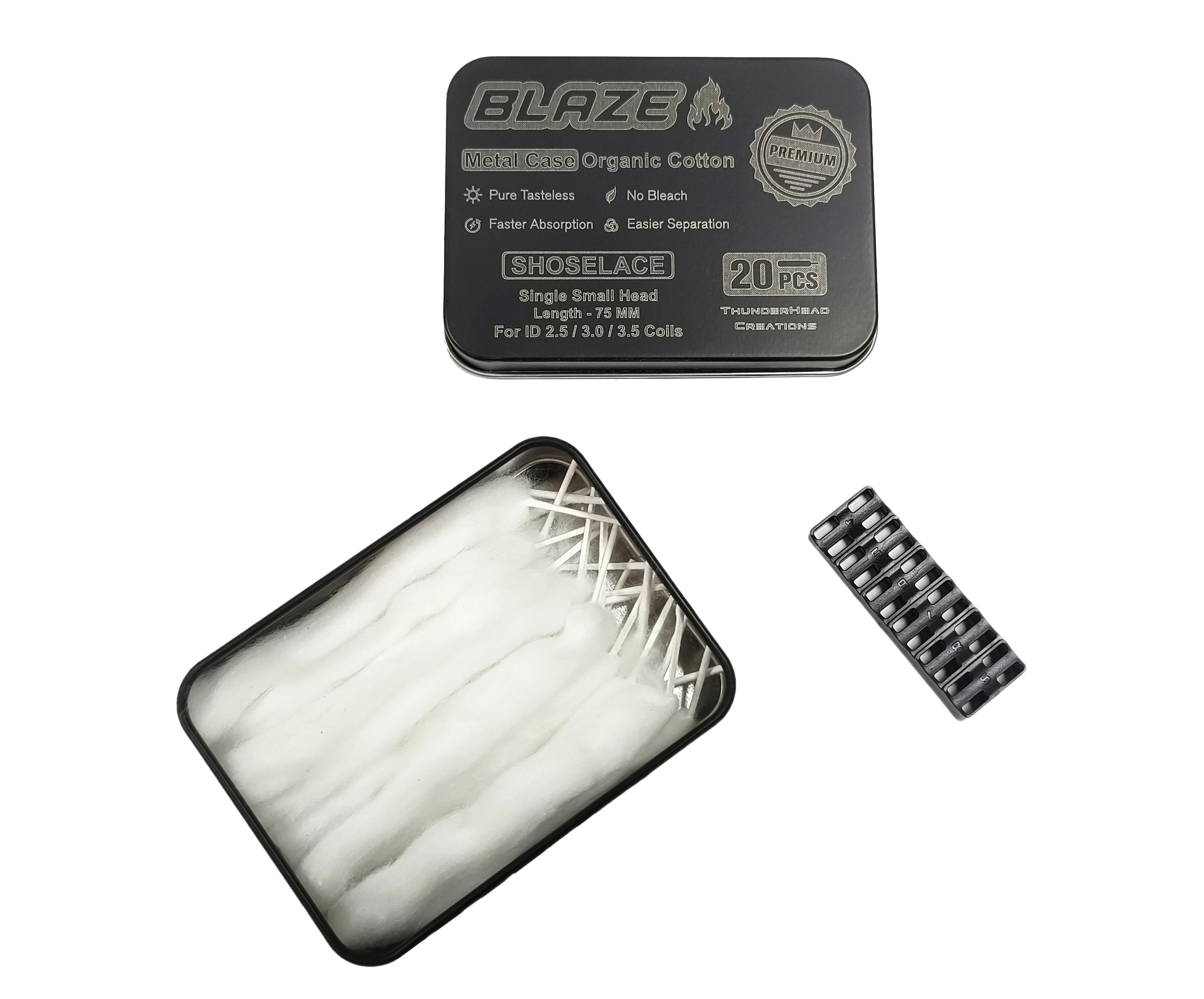 Thunderhead Blaze Shoelaces cotone testina piccola