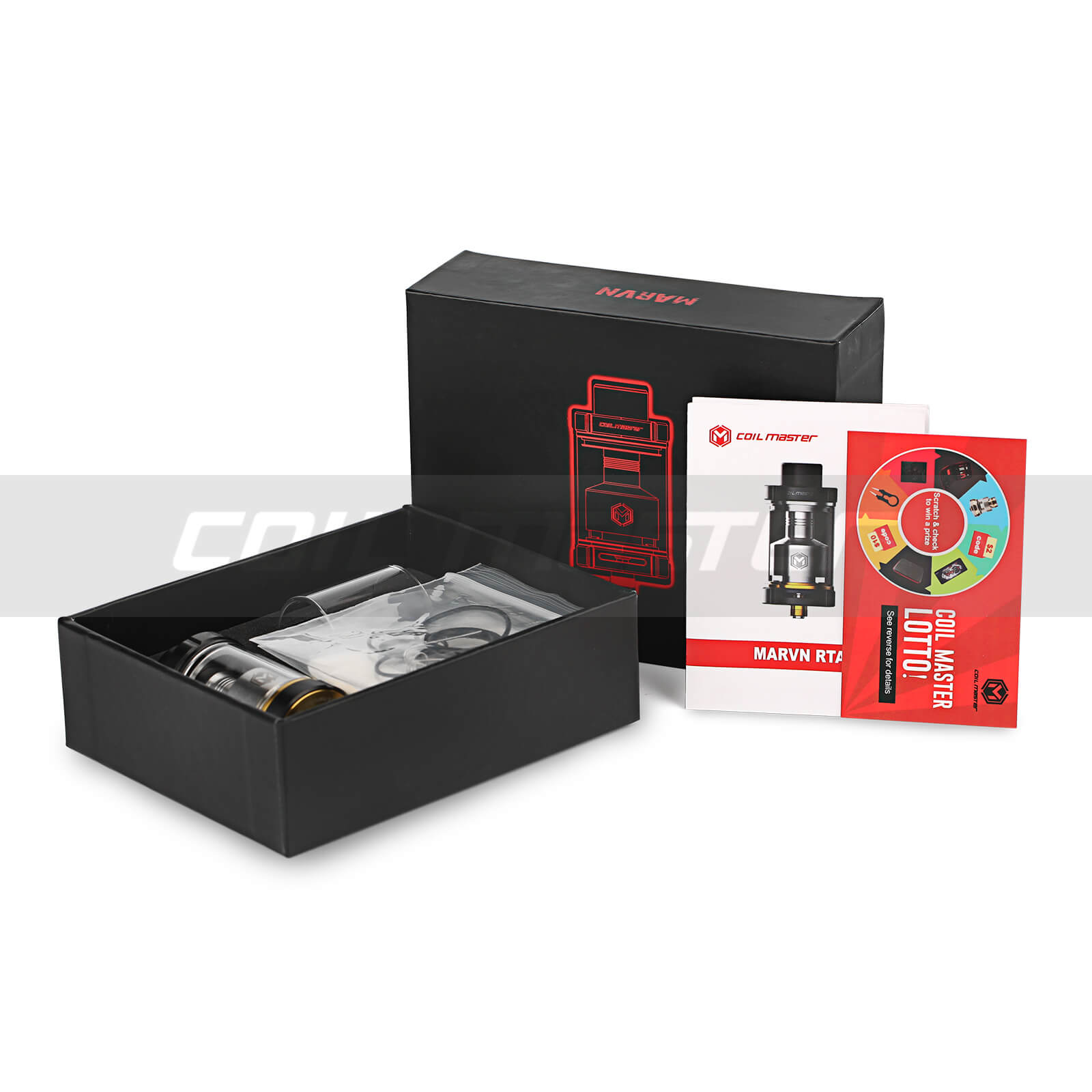 Coil Master Marvn RTA atomizzatore 26mm 5ml dual coil
