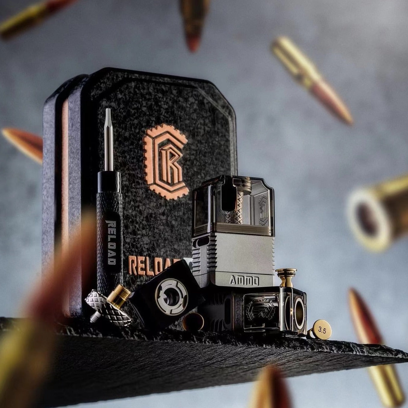 Reload Ammo RBA Atomizzatore Boro 4,5ml Single Coil