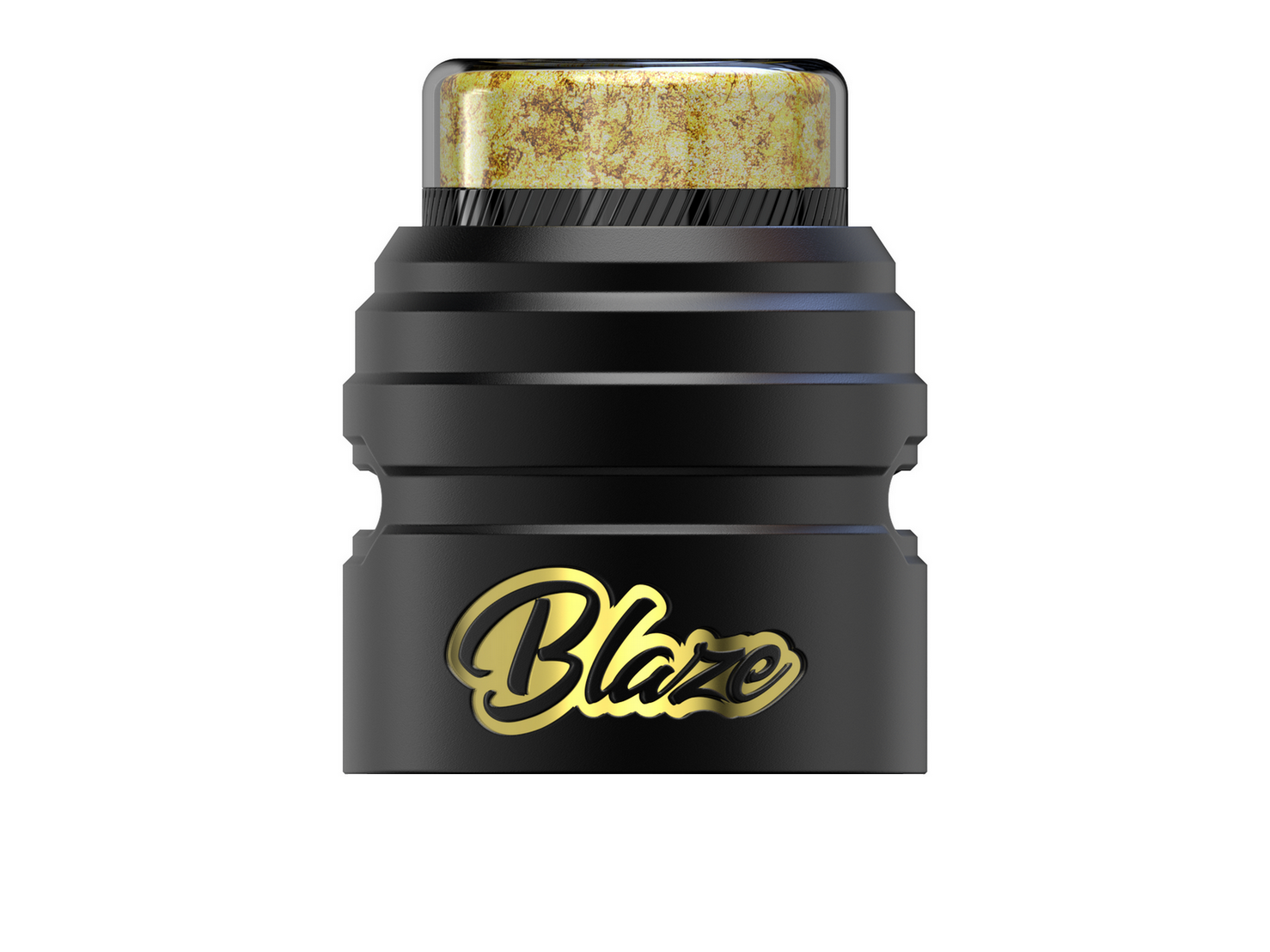Thunderhead Blaze Solo RDA top cap alluminio oro nero