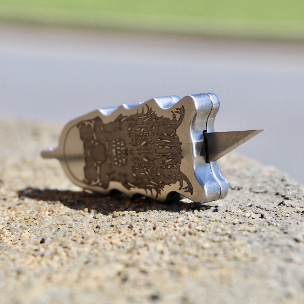 Comp Lyfe CLTAC coltello portachiavi titanio grezzo