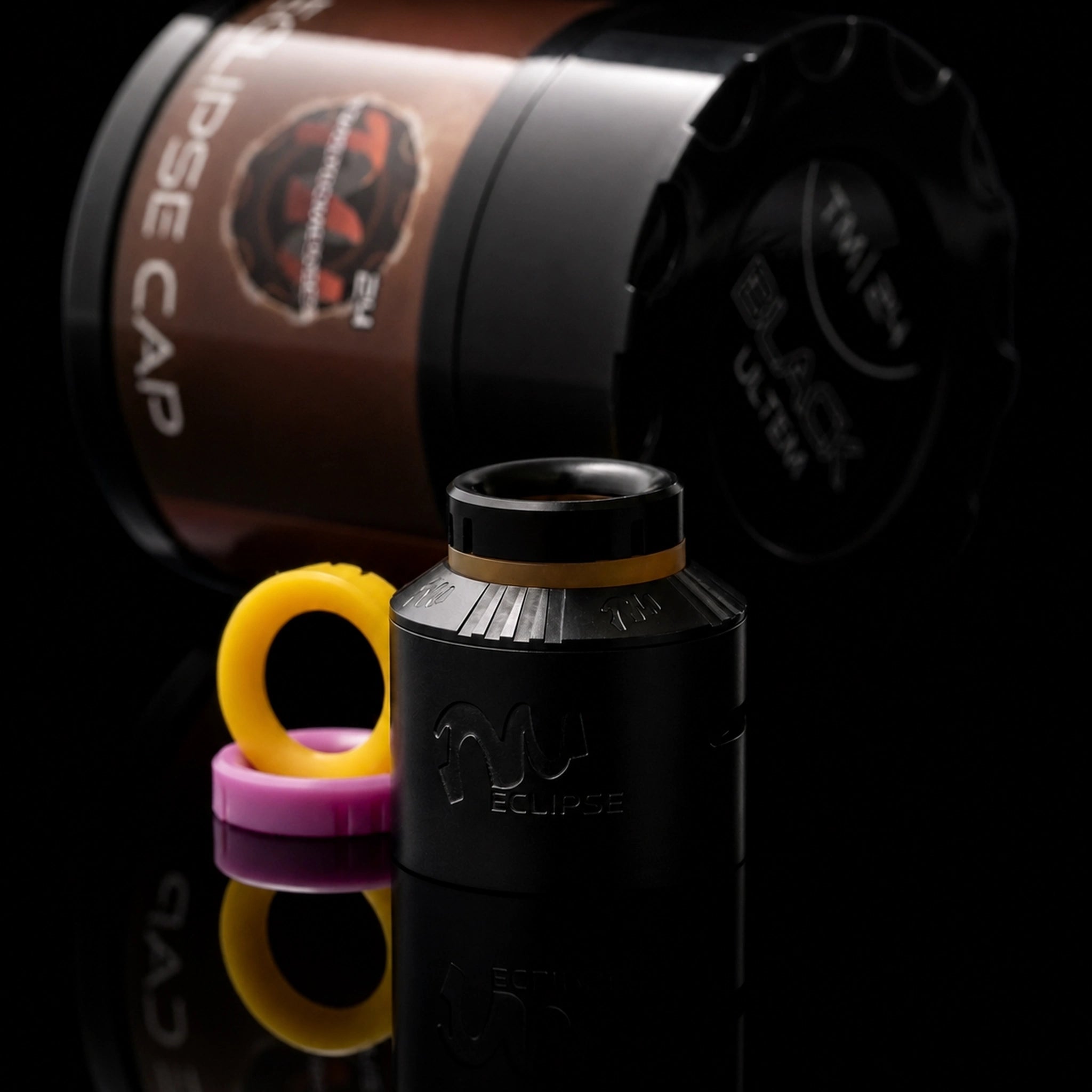 Twisted Messes Eclipse Cap top cap TM24 RDA ultem nero
