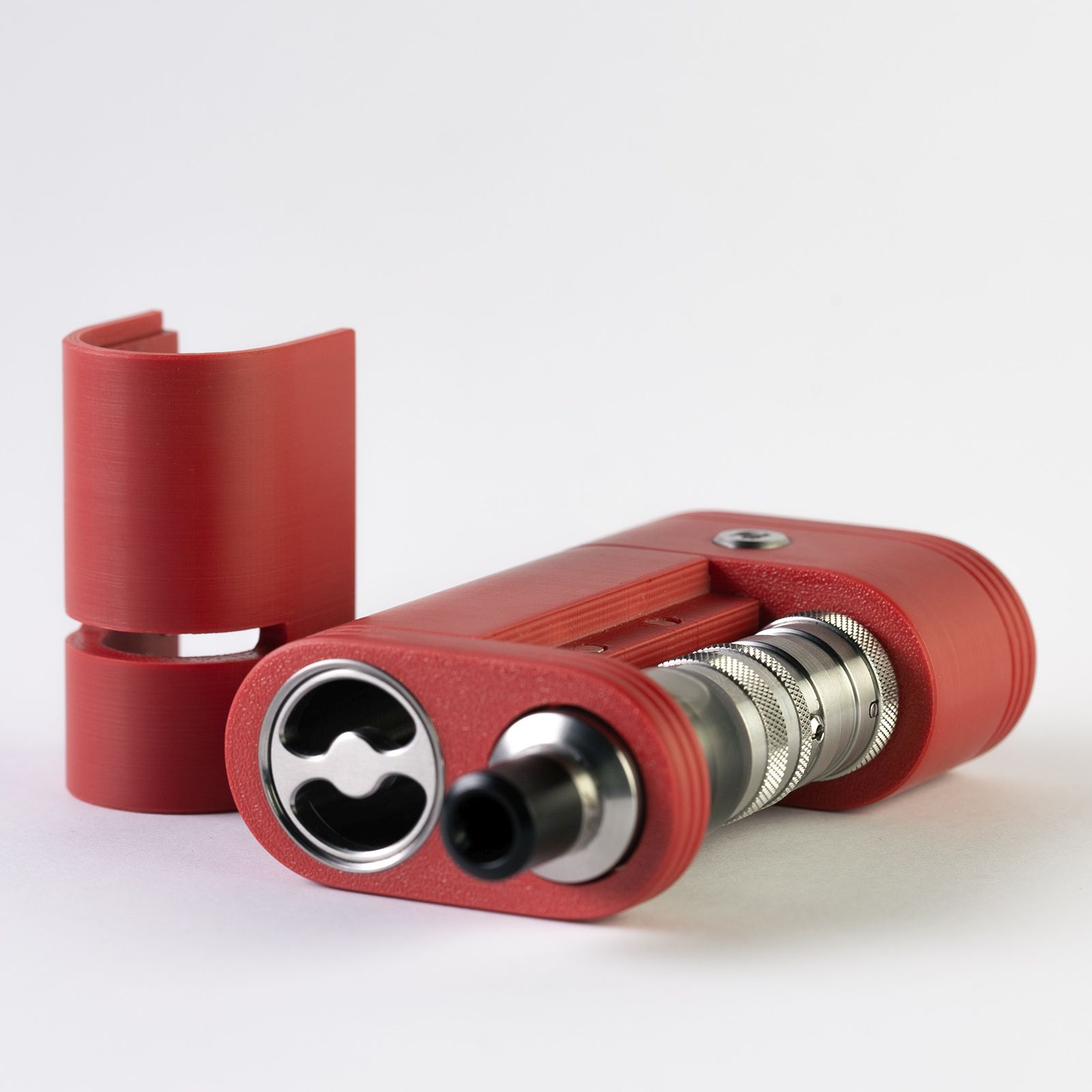 KHW BF17 Box Mod rossa per atomizzatori 17mm