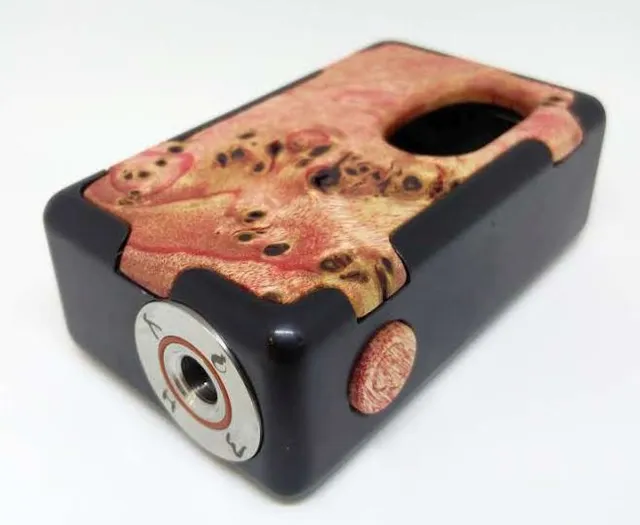 KHW Mod Delrin Burl box mod meccanica sn014 18650