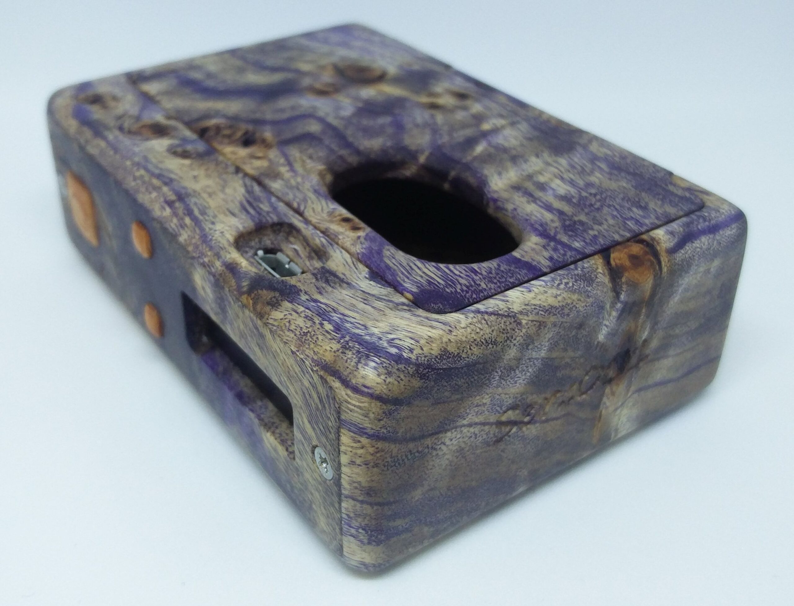 KHW DNA60 box mod legno purple burl 18650
