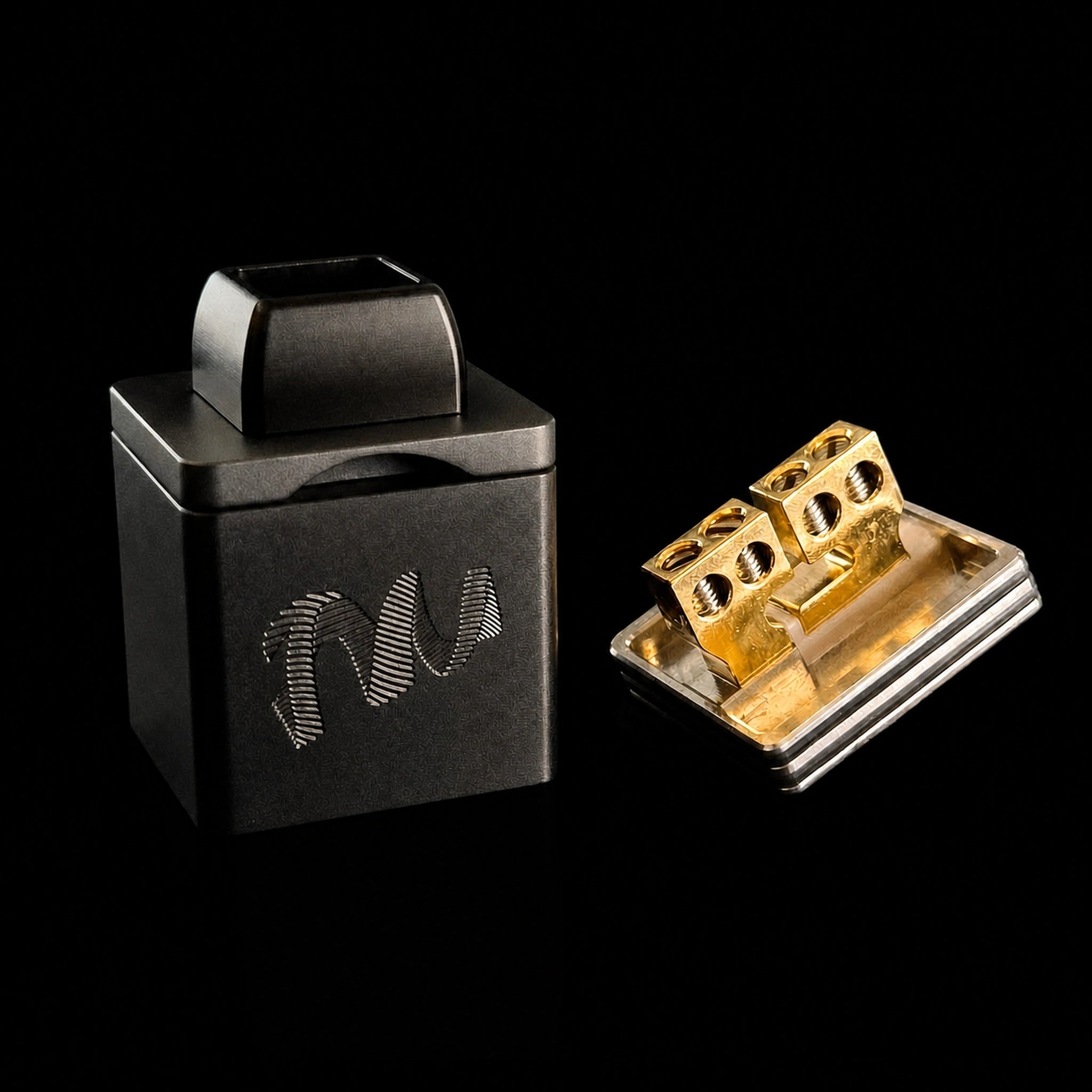 Twisted Messes TM3 Cubed RDA 24mm nero deck squadrato
