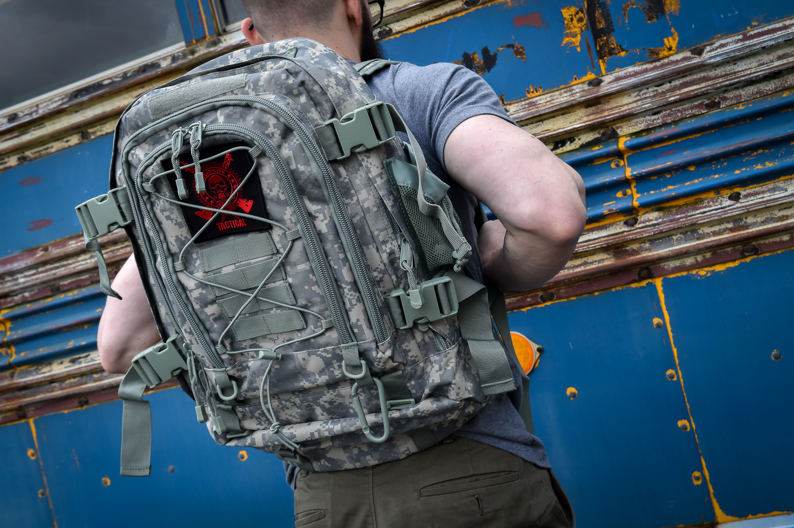 Comp Lyfe Tactical Backpack zaino tan militare