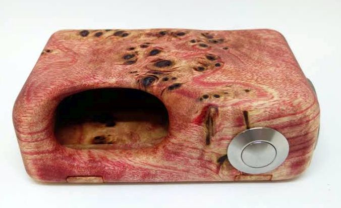 KHW Minifet box mod legno stab burl sn001 18650