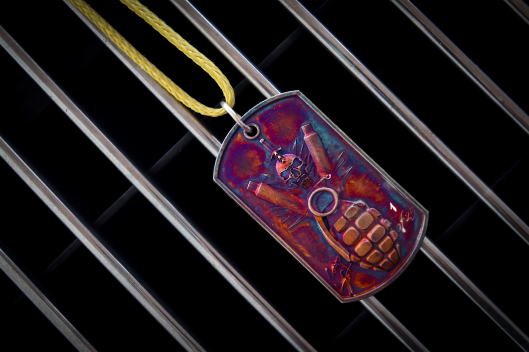 Comp Lyfe Dog Tag Limited Edition ciondolo argento