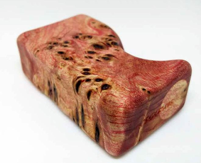KHW Minifet box mod legno stab burl sn001 18650