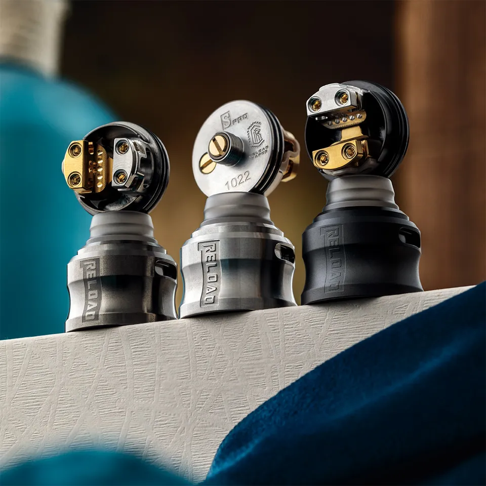 Reload S Pro RDA Dripper 25mm Top Airflow Deck Postless