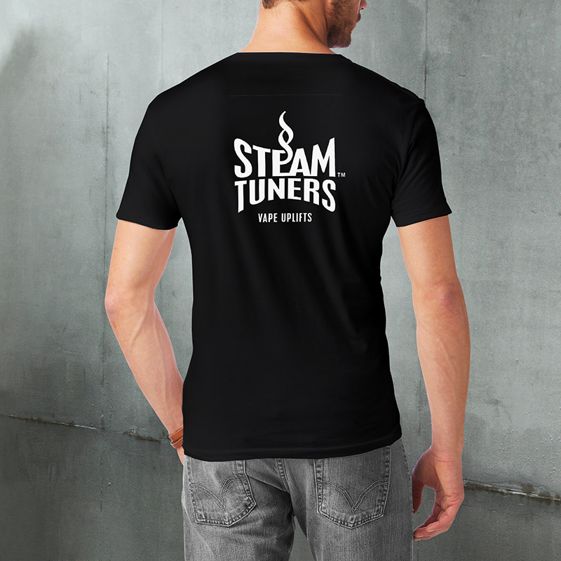 Steam Tuners T-shirt nera cotone 100%