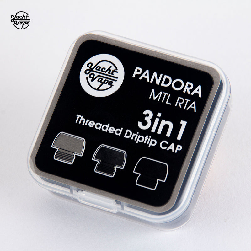 Yachtvape Pandora MTL RTA cap drip tip 3in1