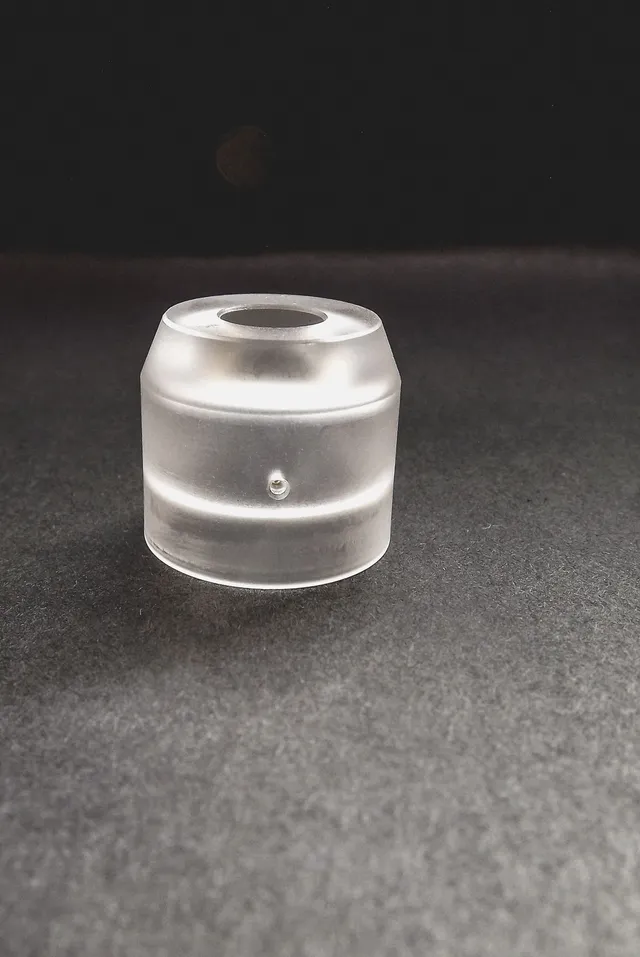 KHW Mods Pelso V3 cap trasparente RDA foro 1,2 mm