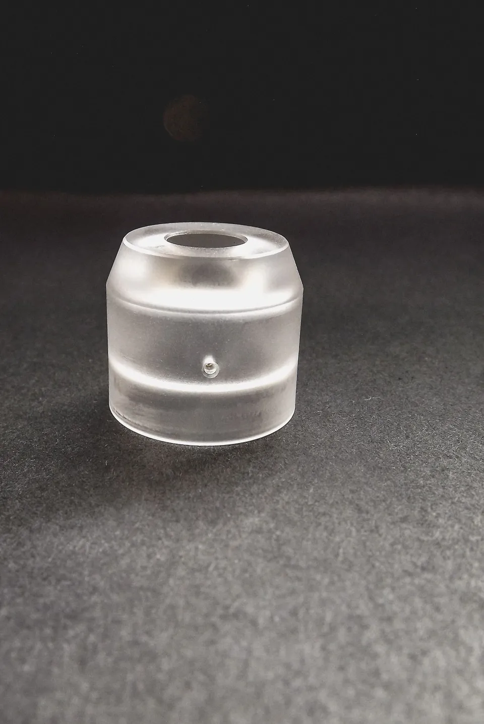 KHW Mods Pelso V3 cap trasparente RDA foro 1,2 mm