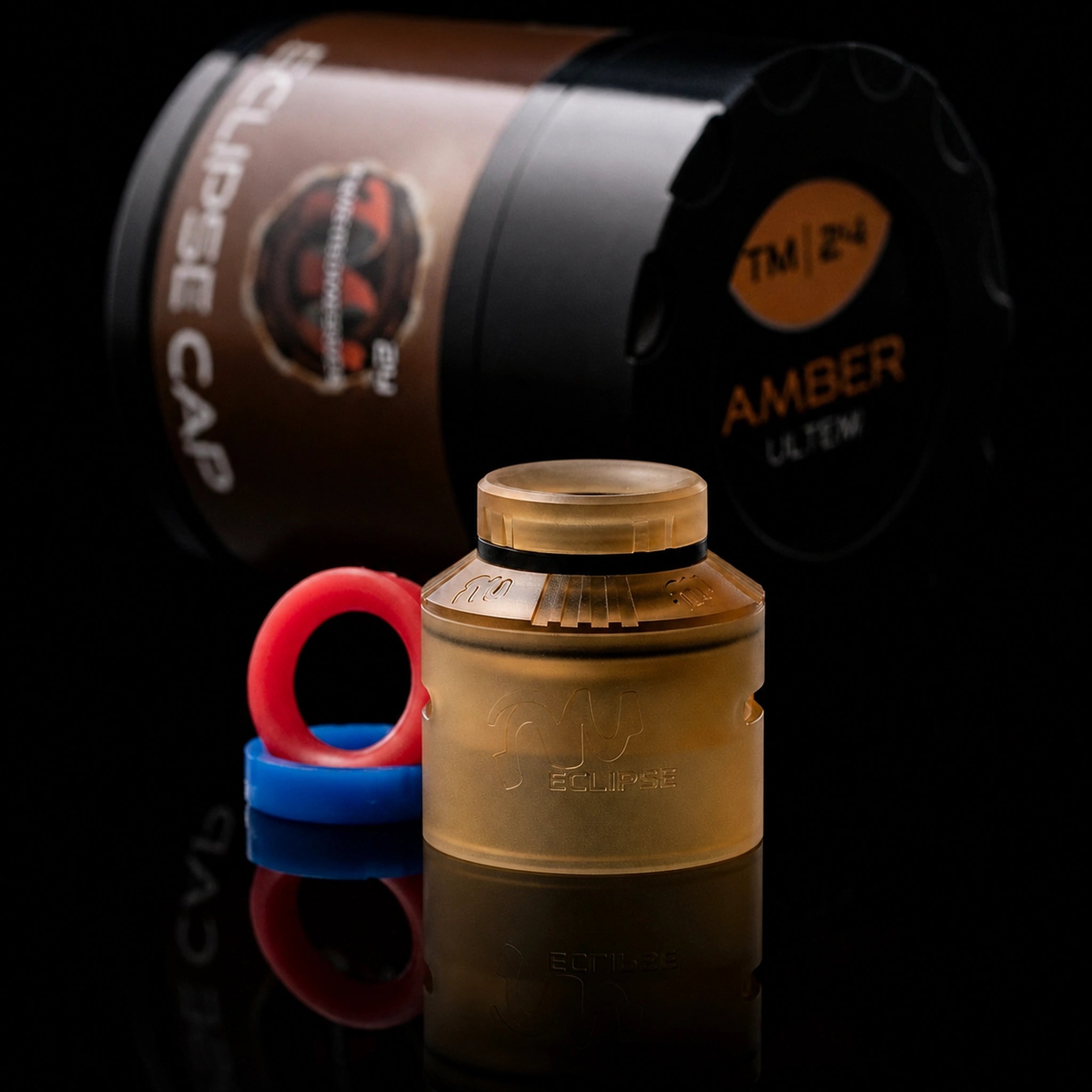 Twisted Messes Eclipse Cap top cap TM24 RDA ultem nero
