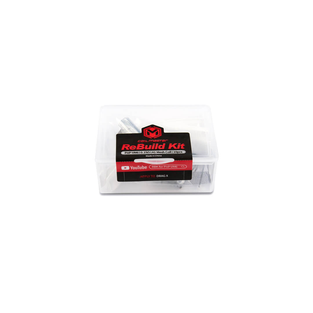Coil Master ReBuild Kit Voopoo PnP-VM4 mesh 0,6 ohm 10 pezzi