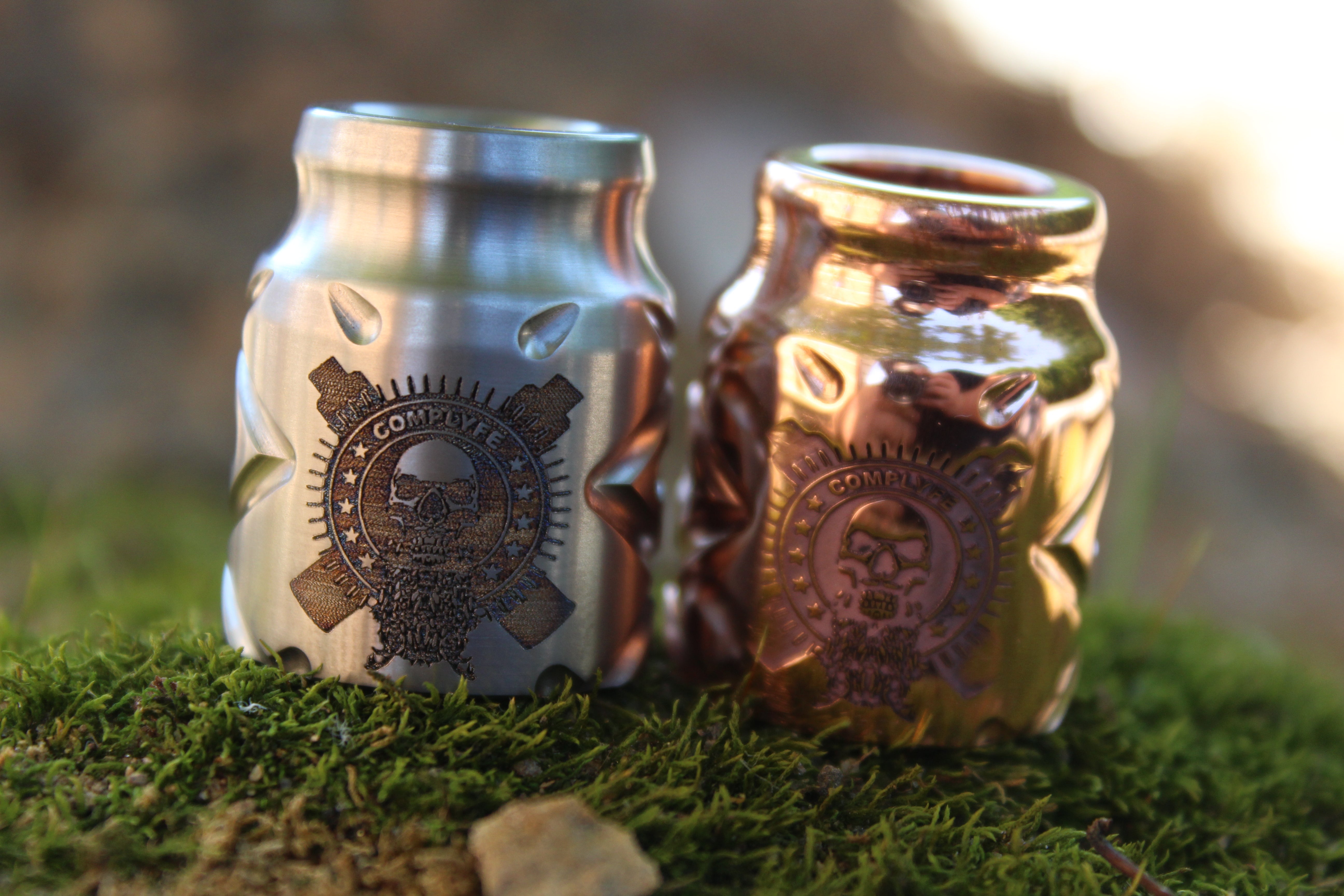 Comp Lyfe Battle Cap X cap ottone Bearded Skull 20mm