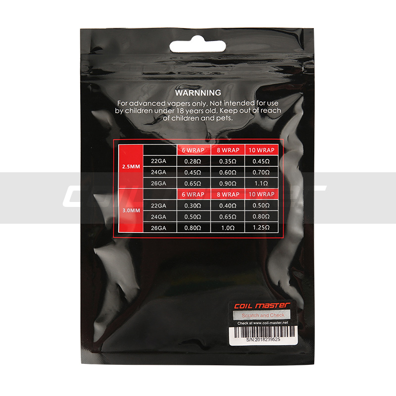 Coil Master Comp filo resistivo 3m + cotone giapponese