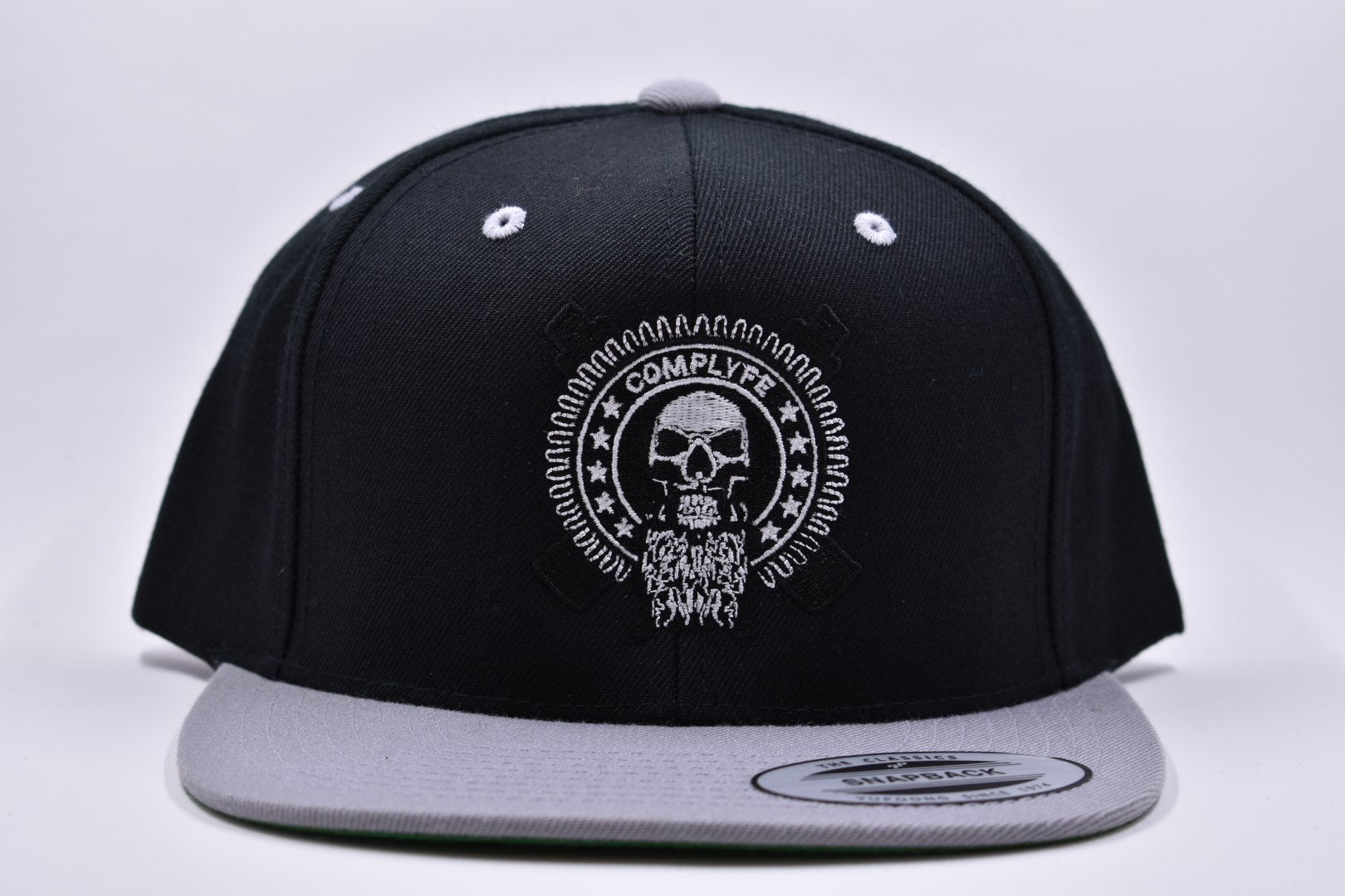 Comp Lyfe Snapback cappellino trucker bianco teschio