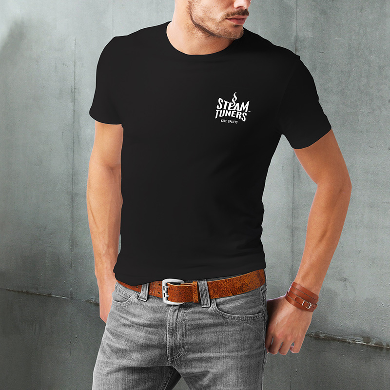 Steam Tuners T-shirt nera cotone 100%