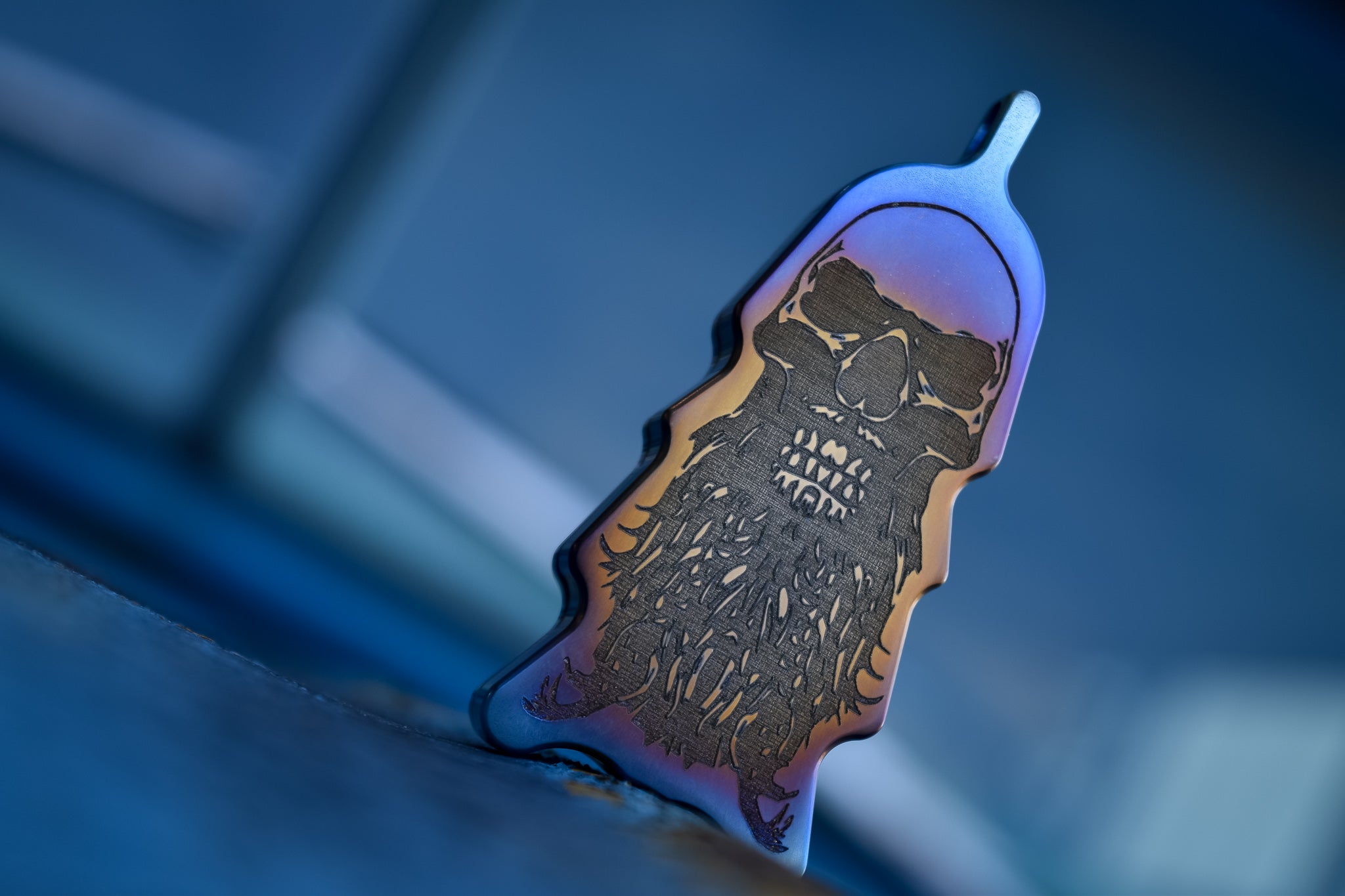 Comp Lyfe CLTAC coltello portachiavi titanio grezzo