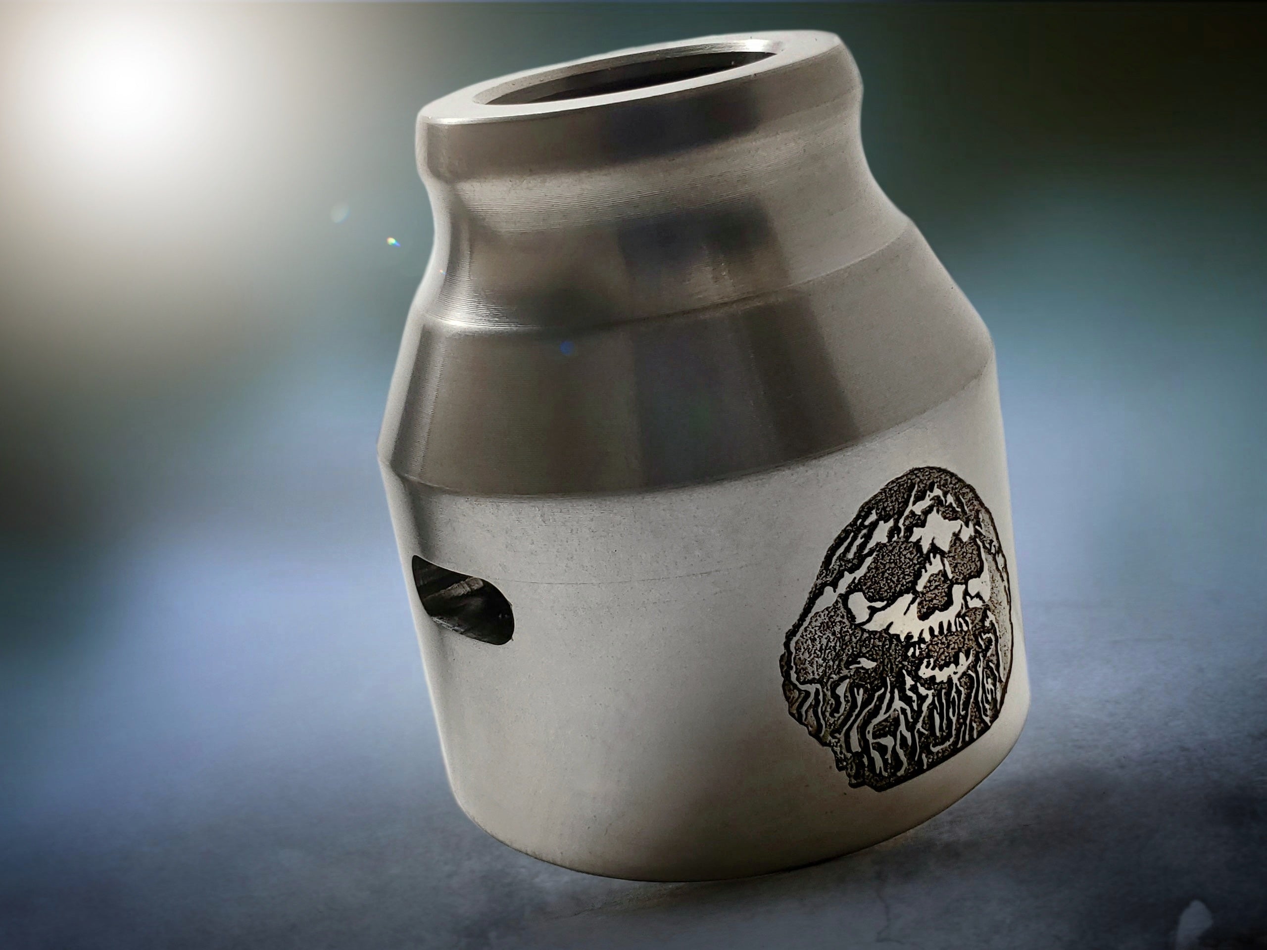 Comp Lyfe Grenade Cap argento 21700 B2B 28,5 mm