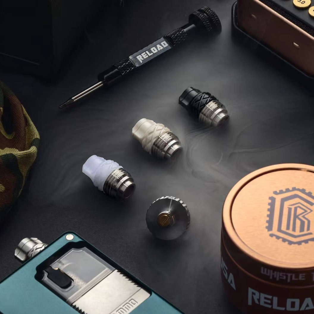 Reload Whistle Tips drip tip per billet box 3 pezzi