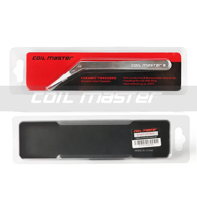 Coil Master Ceramic Tweezers pinzetta ceramica punta curva