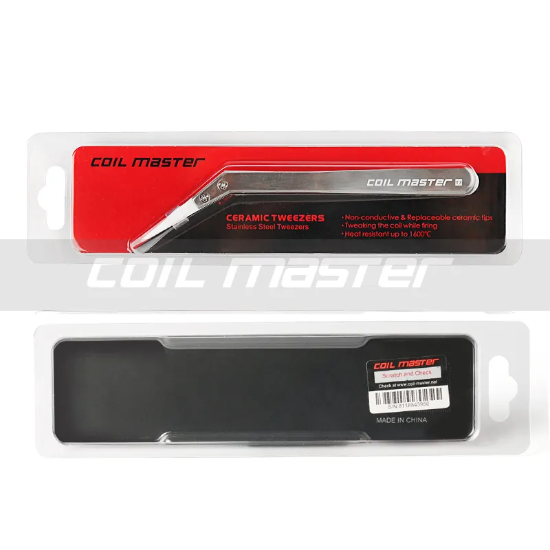 Coil Master Ceramic Tweezers pinzetta ceramica punta curva