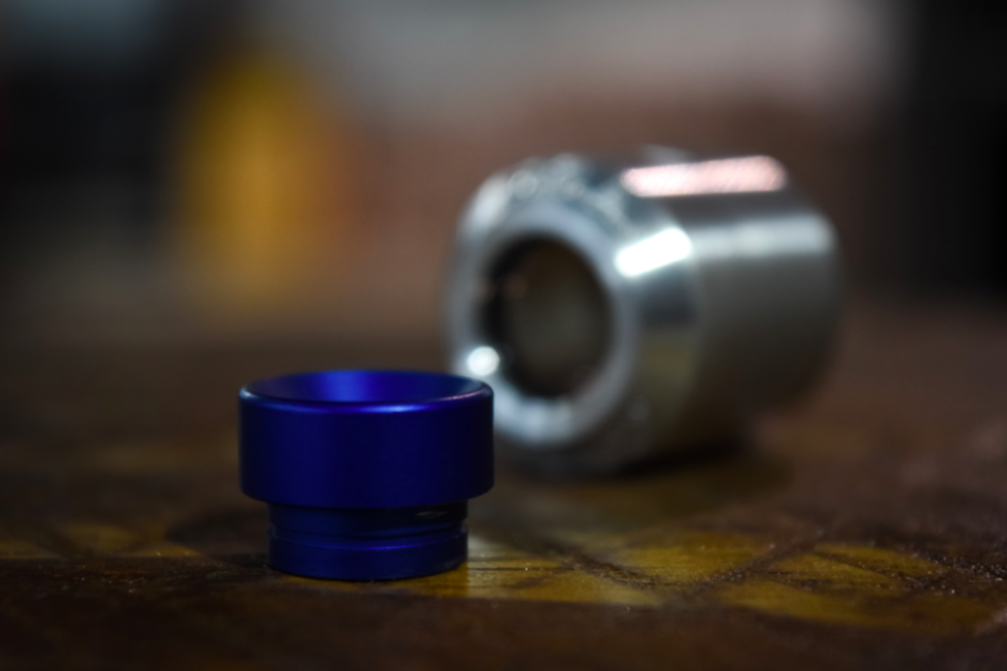 Comp Lyfe Wide Bore drip tip stubby verde alluminio